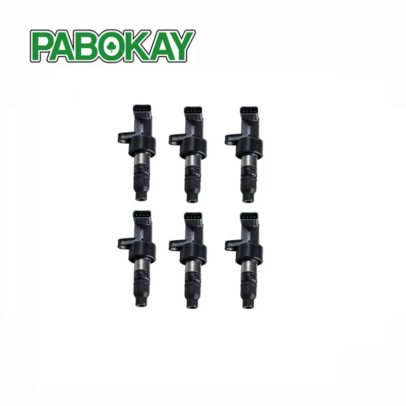 

Set 6 OEM Ignition Coil for Jaguar S-Type X-Type 02-08 2.5L 3.0L V6 C1402 UF-435 6R83-12A366-BA UF435 6R8312A366BA