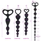 4 размера супер длинные тянущиеся бусины Анальная пробка мощная присоска силиконовая стандартная секс-игрушка для взрослых женщин мужчин геев