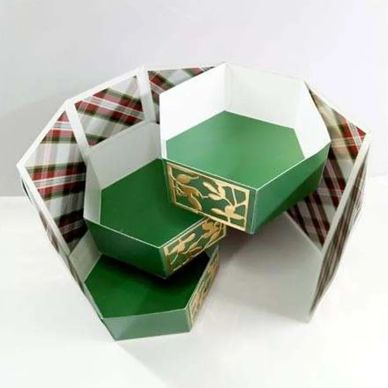 Великолепная коробка сюрпризов металлические пресс-формы Волшебные 3 коробки