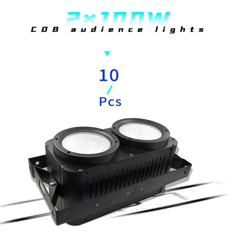 

10pcs/lots 2x100W High Power LED COB 2eyes Blinder Lighting Stage Lighting Effect Club Spotlight Washing Lights