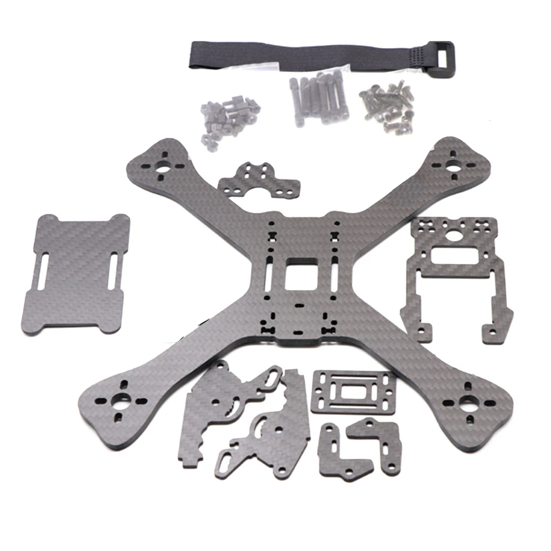 Гоночный Дрон на радиоуправлении 3K рыбий хвост из углеродного волокна 210 мм рамка