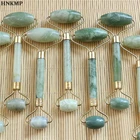 Ролик для массажа лица с двумя головками, Нефритовый, для похудения