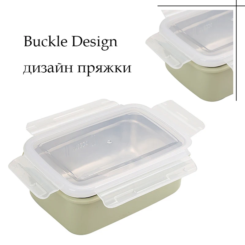 Ланч бокс школьный контейнер для еды 304 Нержавеющая Сталь Bento коробка пищевой