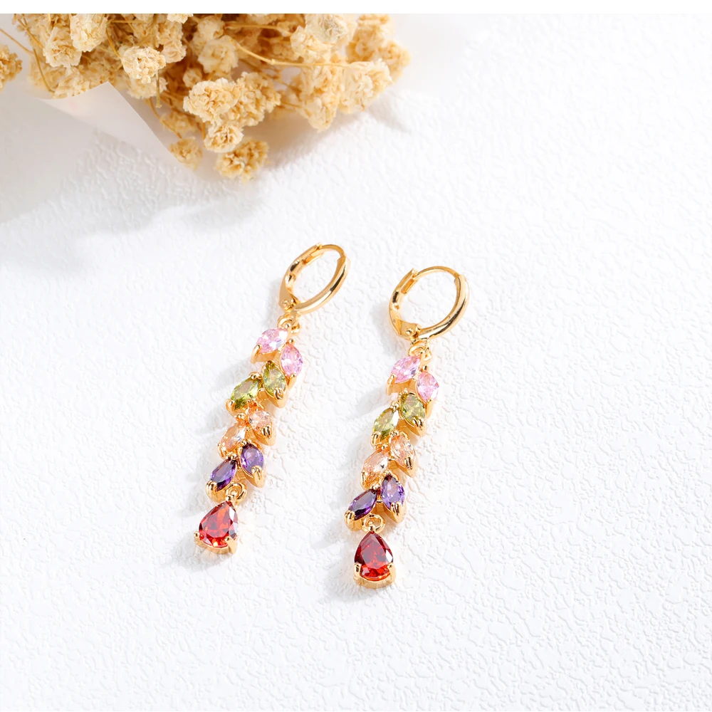 Золотые сережки-гвоздики из нержавеющей стали с белой эмалью новый дизайн |