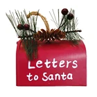 Креативный Рождественский почтовый ящик, искусственные изделия, металлическая коробка для хранения конфет и подарков, украшение для рождественской елки