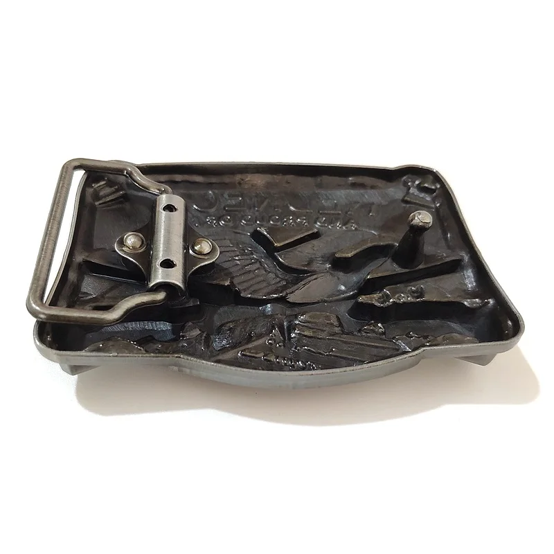 Мужской ремень в стиле рок с металлической пряжкой ковбойский крутой Панк 3D из