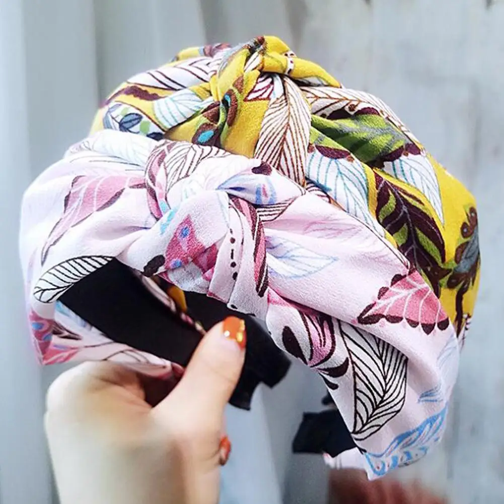 Top Knot Turban Headband Elastic Hairband Hair Accessories for Girls No Slip Stay on Knotted Head Band Women Christmas | Дом и сад