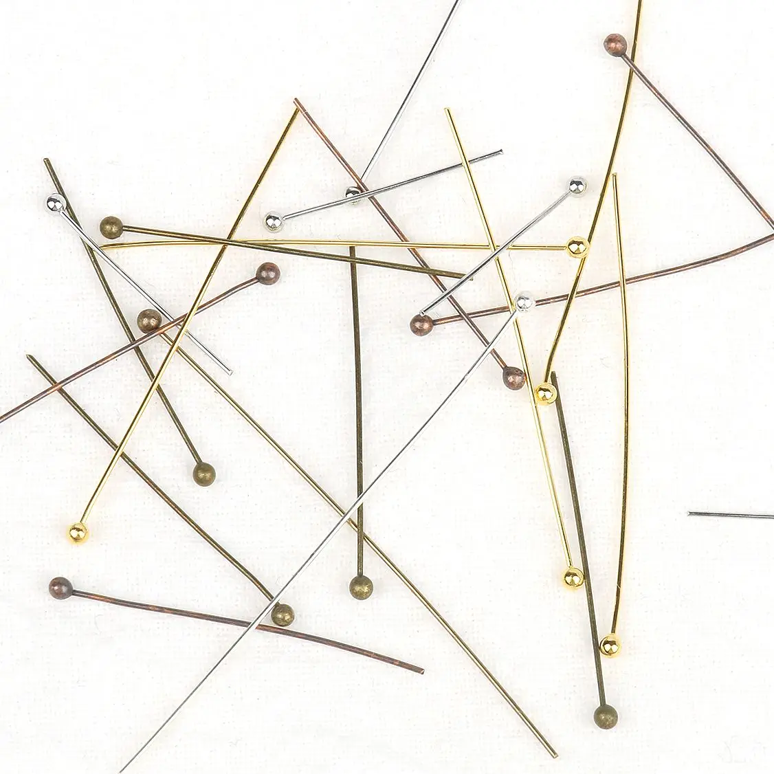 Медные булавки с шариковой головкой 200 шт./лот 20/30/40/50 мм для изготовления