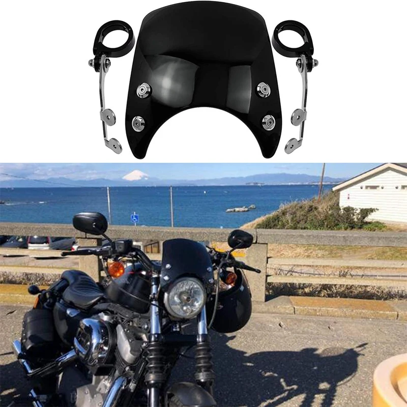 

Лобовое стекло мотоцикла для Sportster XL 883 1200 модели 2004-2019 39 мм-41 мм