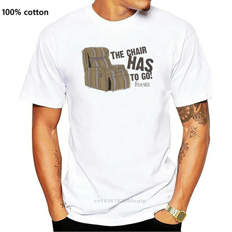 

Новая футболка Frasier с надписью «The Chair Apparel», серебристая скидка, Лидер продаж 2021, модная футболка, топ 2021, официальные