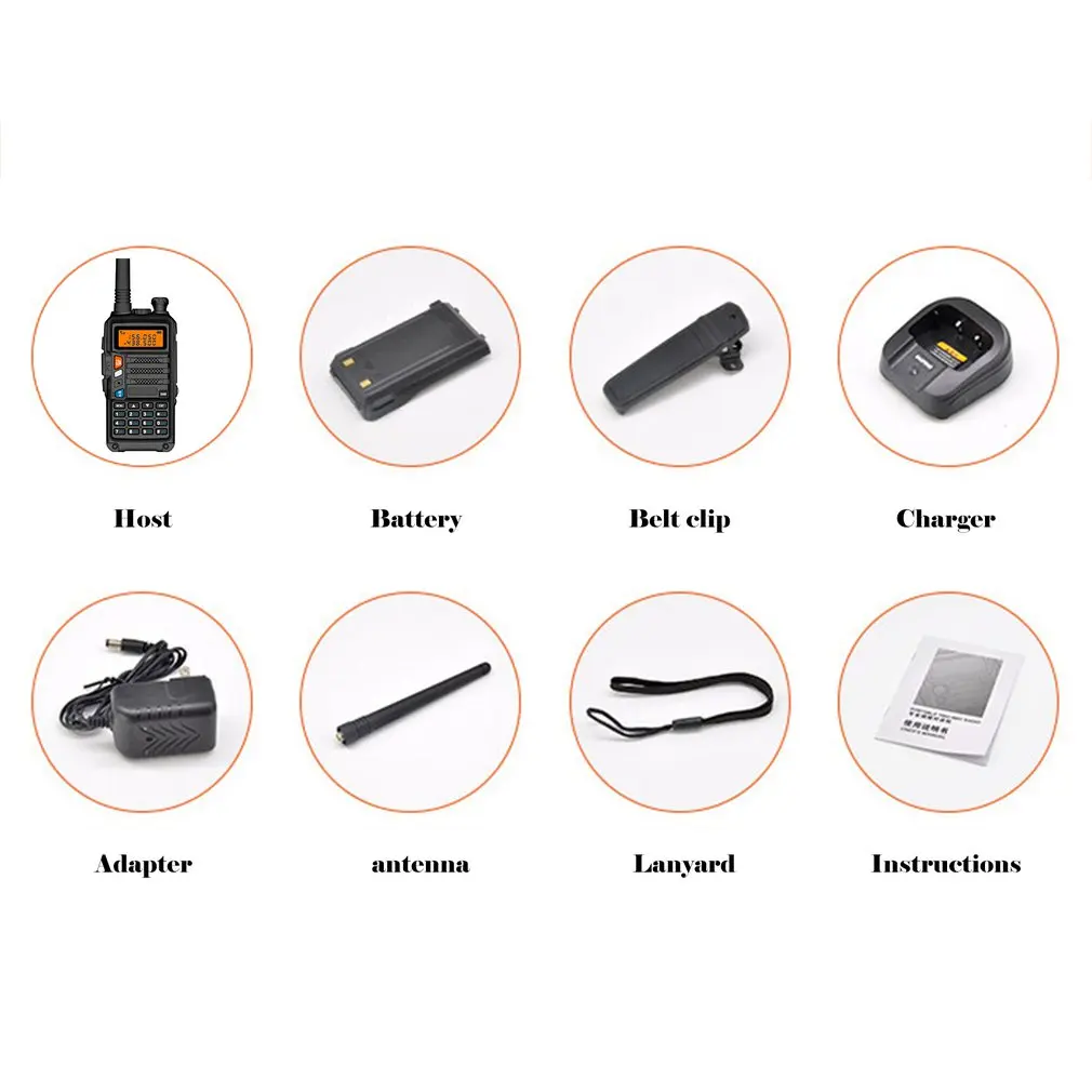 BaoFeng UV-S9 Высокая мощность 8 Вт портативная рация 10 км дальний CB