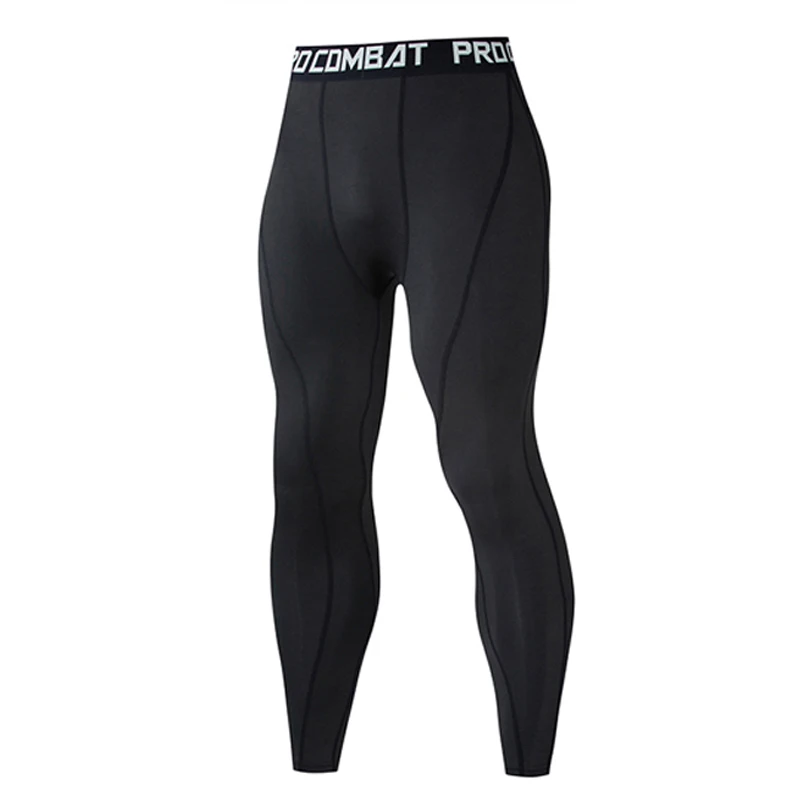 Мужская сжатая рубашка с длинным рукавом штаны шорты Фитнес ММА одежда Тактический Рашгард джиу джитсу Кроссфит футболка беговые костюмы - Цвет: black