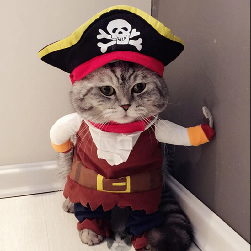 1 шт. забавная одежда для кошек пиратский костюм корсаров Хэллоуина наряд