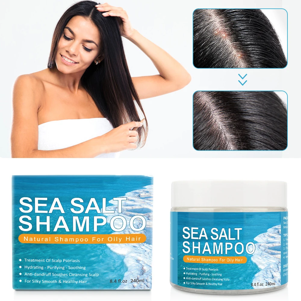 

240ml Original Hair Thickening Sea Salt Shampoo Bar Enhance Hair Root Anti Hair Loss Restoration Grow Hair Care
