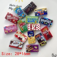 wholesale kawaii chocolate candy flat back resin lovely diy cabochons scrapbook crafts decoration parts doll house accessories