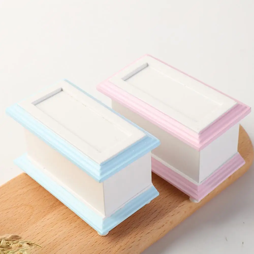 

1:12 миниатюрный кукольный домик «сделай сам», миниатюрная имитация мебели, декор, коробка для игрушек, контейнер, Детские обучающие игрушки, ...