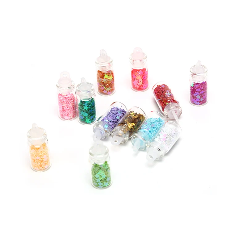 12 бутылок/упаковка блестящий порошок для ногтей Звездные блестки женские