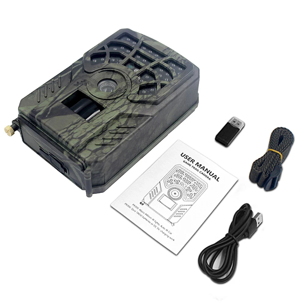 

Hunting Camera 5MP 720P IP54 Waterproof Motion Activated Outdoor Wildlife Scouting 46 LED Night Vision Camera
