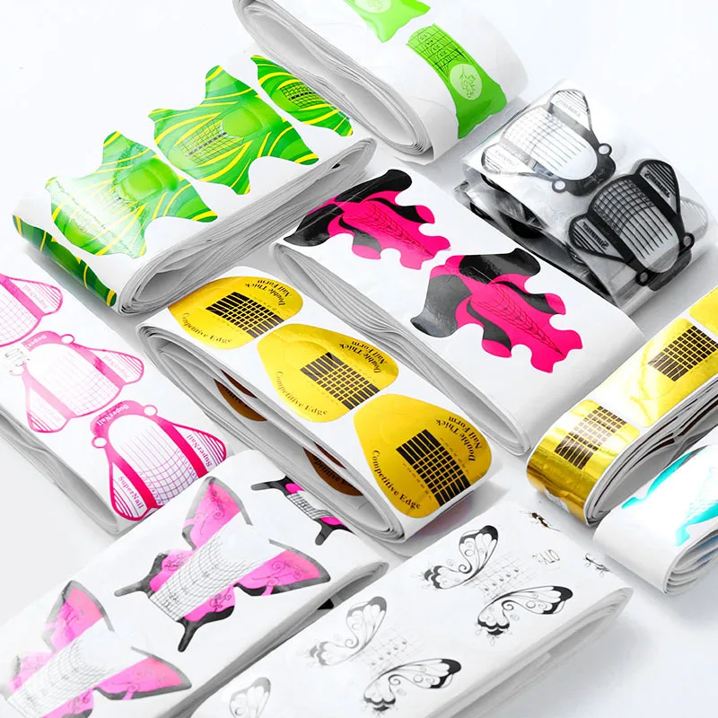 100 шт./лот инструменты для дизайна ногтей наращивания УФ гель руководство