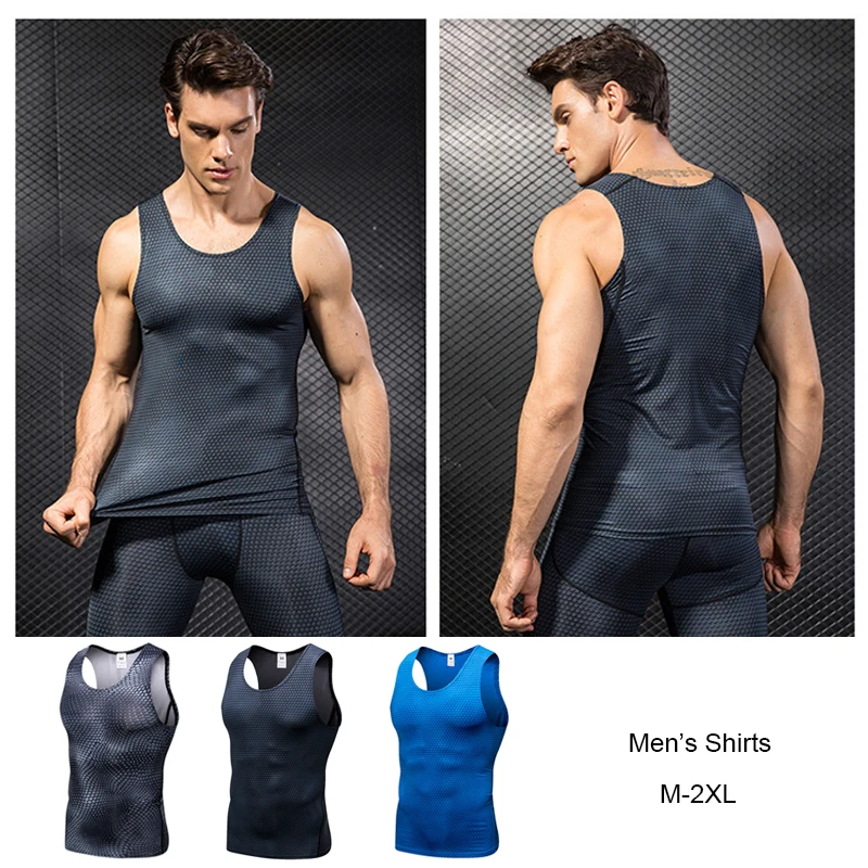 Мужская быстросохнущая спортивная рубашка мужской Эластичный облегающий