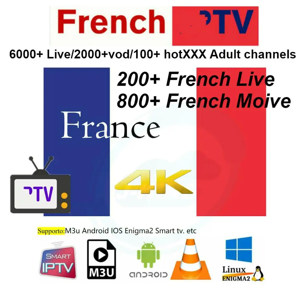 Французский IPTV Бельгия IPTV арабский IPTV SUPERIPTV Поддержка Android m3u enigma2 mag250 TVIP 2000+ Vod поддержка ed