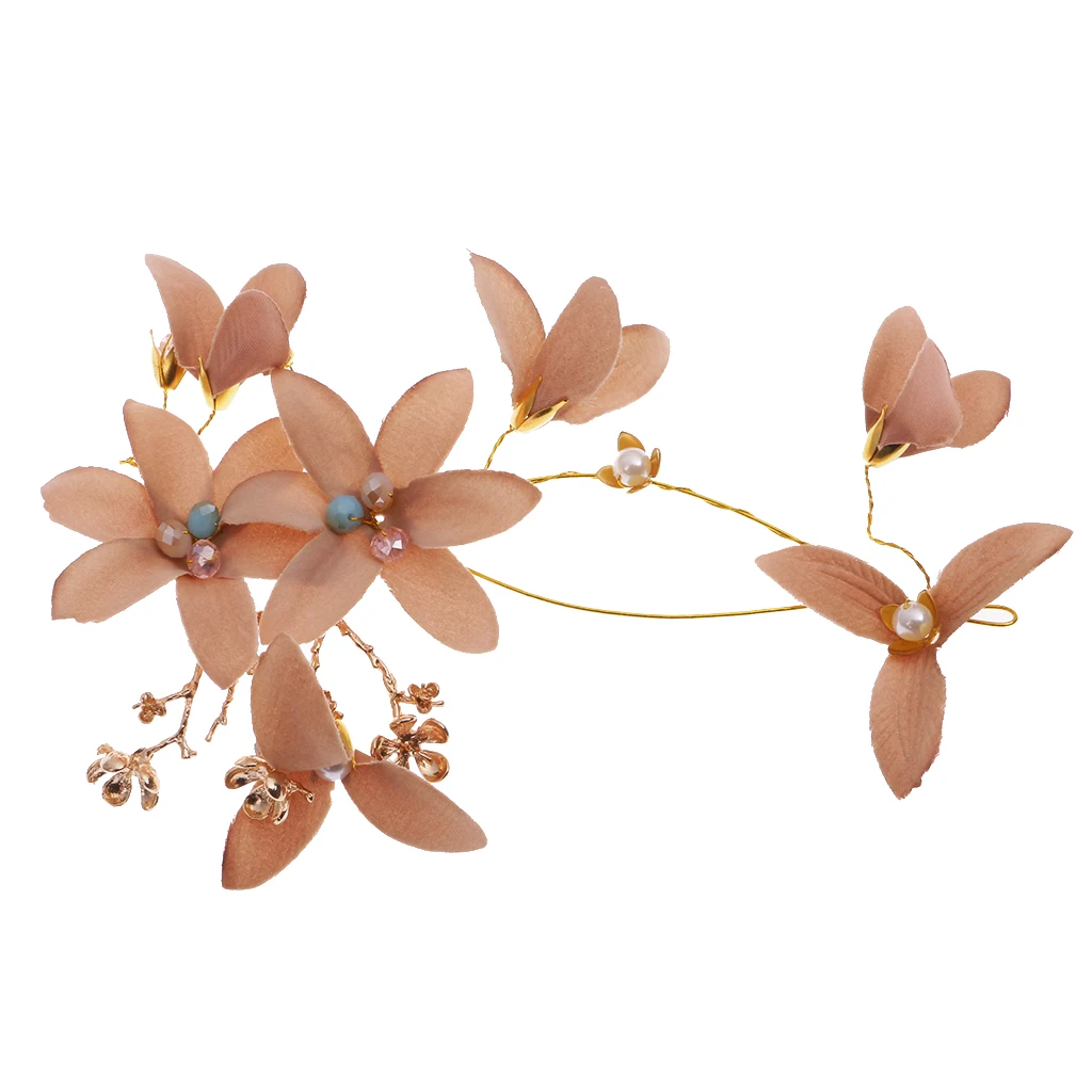 

Wedding Bridal Flower Pearls Hair Clips Wedding Hairpieces Accessory