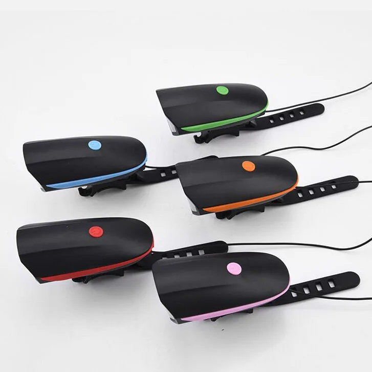 

Waterproof Bicycle Light With Horn Bike Front Light Sounds Outdoor Sports Cycling Headlight Flashlight Bike Accessories