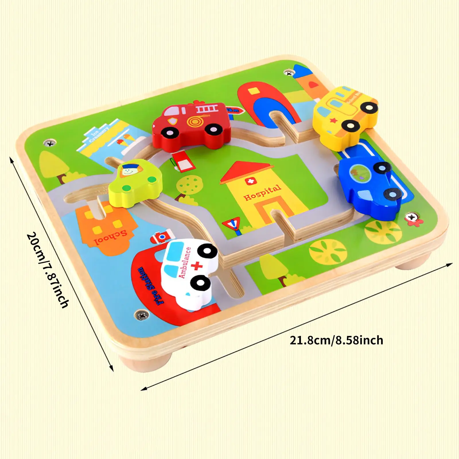 

Wooden Traffic Matching Toy Montessori Vehicle Sorting Toy Color Car For Parking Space Games Transportation Cognitive Board Game