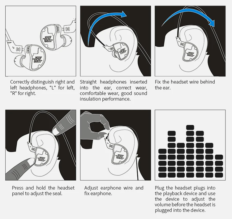 KZ ZS10 наушники 4BA+ 1 DD гибридные наушники в ухо HIFI бас гарнитура DJ монитор наушники KZ ZS6 AS10 ZST ES4 ED16 BA10