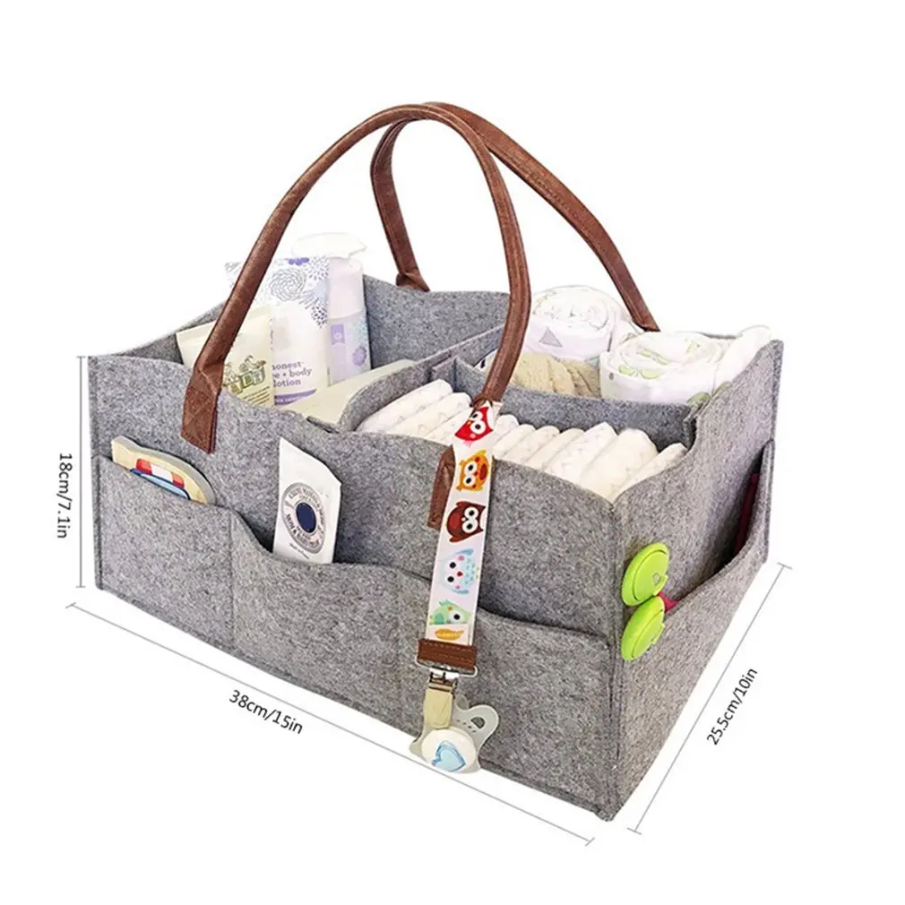 

Portable Non-woven Cloth Mummy Bag Bladder Multi-functional Mummy Bag Diaper Stack Baby Stuff Collection Stroller