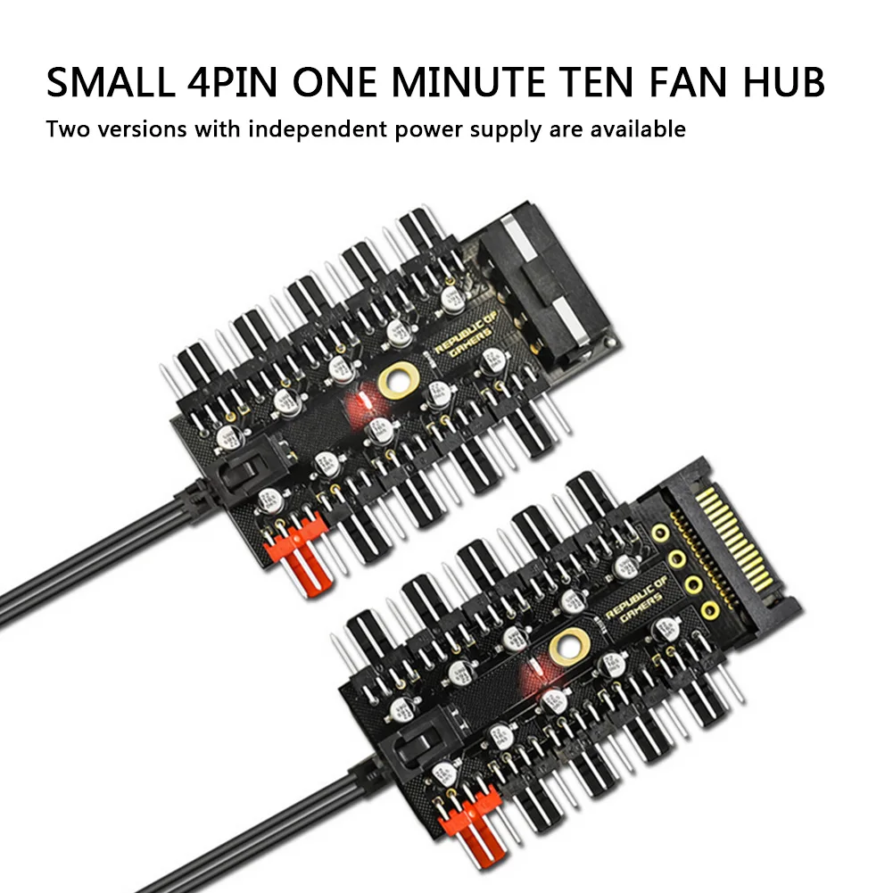 1 до 10 4 Pin PWM охладитель вентилятора концентратор сплиттер SATA/большой 4D 12V