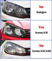 car front headlight cover for volkswagen vw golf 6 mk6 xenon gti 2010 2013 headlamps transparent lampshade shell lamp caps