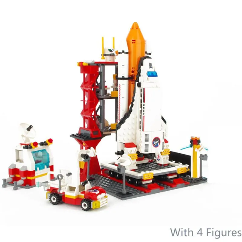 Строительные блоки Развивающие игрушки для детей Lepin 8815 City Spaceport Space The Shuttle Launch Center