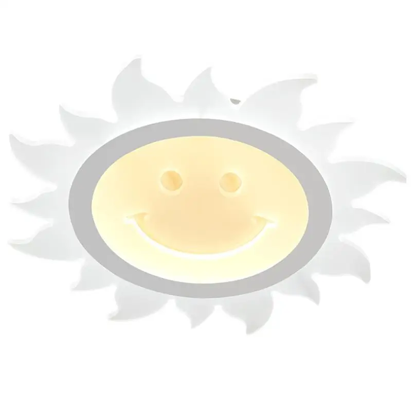 Ультратонкая круглая Светодиодная потолочная лампа l теплая детская для спальни