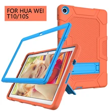 Armor Case For Huawei MatePad T10 9.7 T10S 10.1 2020 Kids Safe Heavy Duty Silicone Hard Cover Model AGS3-L09/W09 AGR-L09/W09 #R