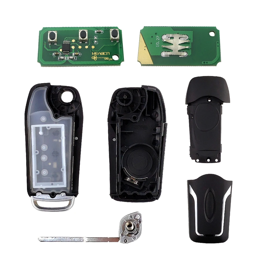 OkeyTech новый 3 кнопки 433 МГц 4D60 чип для Ford 2 Mondeo Focus Fiesta модифицированный складной
