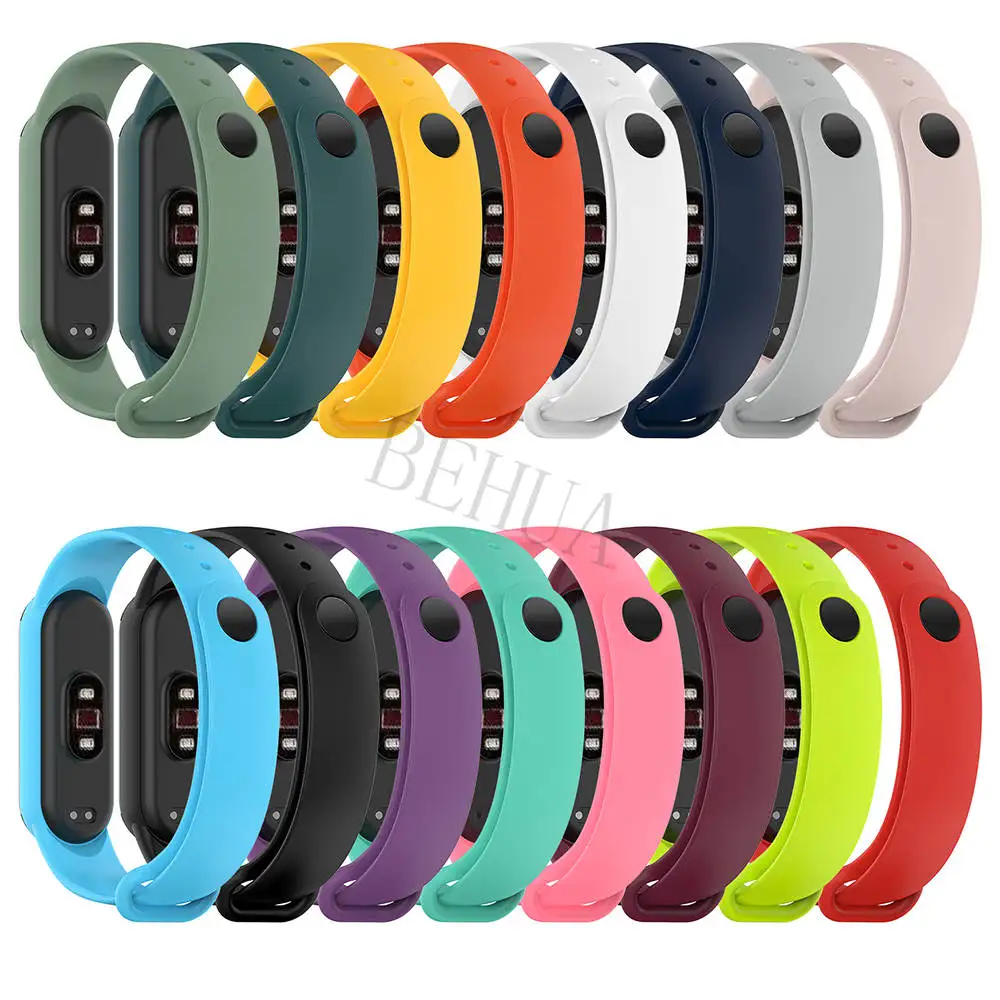 BEHUA For Xiaomi Mi Band 6 5 Sport Silicone Watchband Bracelet Smartwatch Replacement Fashion Comfortable Strap For Miband6 5