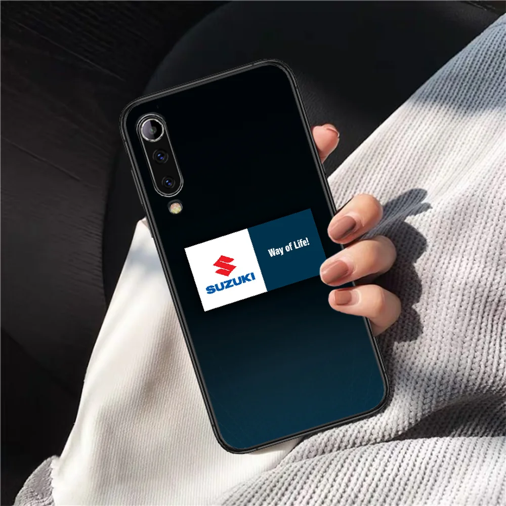 

Suzuki Phone Case For XIAOMI MI Note 8 9 T 10 Pro Lite SE A2 A3 POCO X M MAX 2 3 black Cover Luxury Prime Tpu Shell Painting