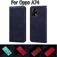 cph2219 cover for oppo a74 case flip stand phone protective shell funda case for oppo a 74 wallet leather book coque hoesje bag