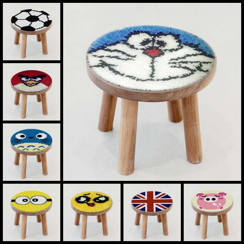 Мультфильм защёлки кошка ковер Наборы DIY рукоделие Кнопка посылка незавершенной