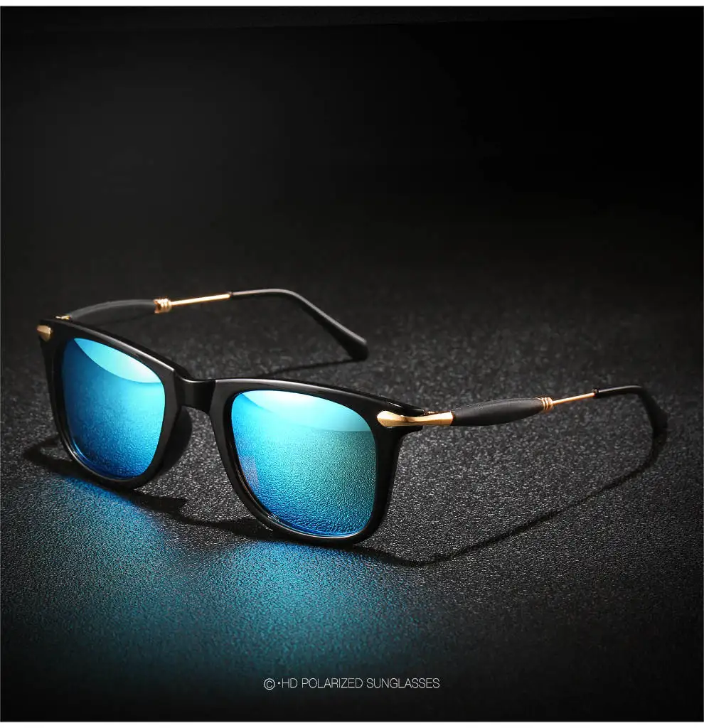 

2022 поляризованные солнцезащитные очки UV400 для мужчин, ослепляющие цветные водительские классические ретро брендовые дизайнерские легкие г...