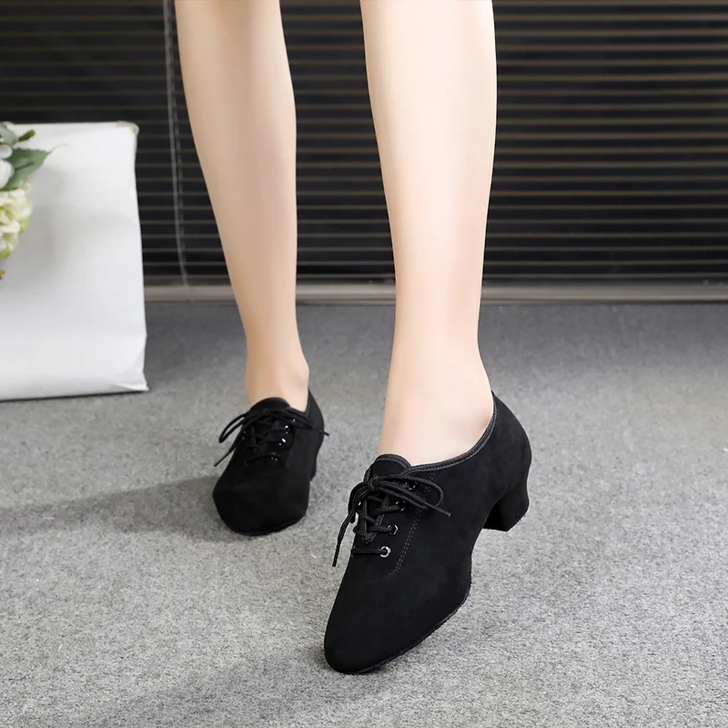 Туфли унисекс для бальных танцев латиноамериканских резиновая подошва | Спорт и