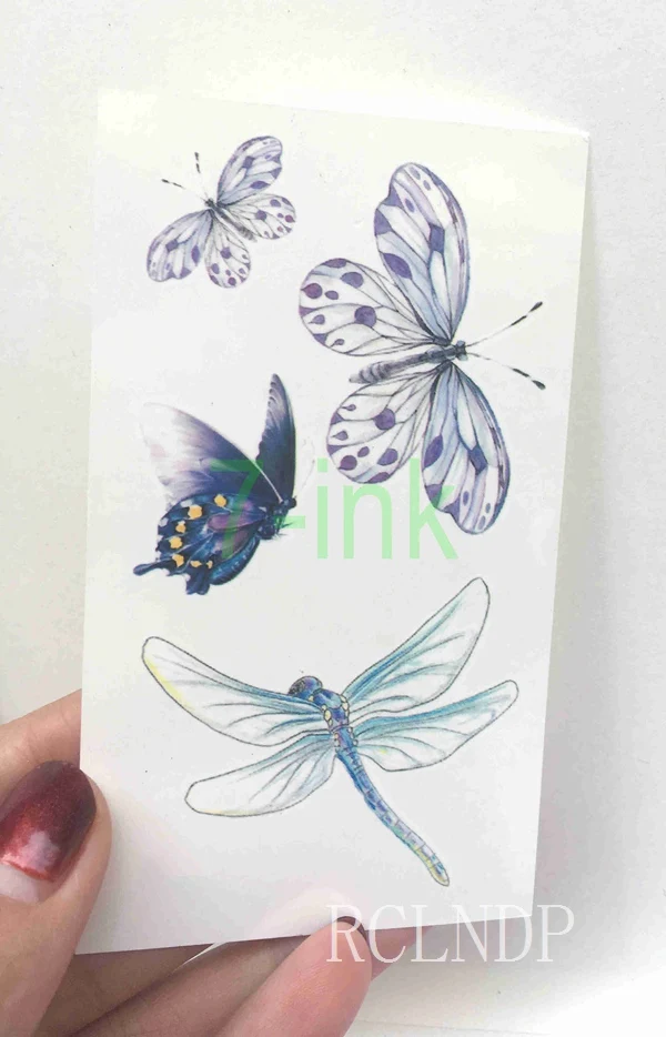 Waterproof Temporary Tattoo red rose moth orchid flowers tatto stickers flash tatoo fake tattoos for girl women lady | Красота и