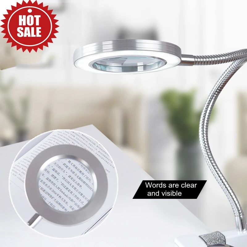 Увеличительное стекло со светодиодный светильник кой 10 Вт паяльный инструмент