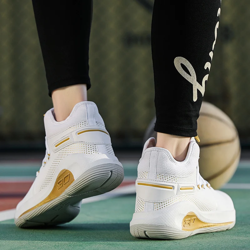 

Basketball shoes men's high top sports shoes antiskid 2021 new fashion outdoor mesh breathable sports shoes boys' running shoes