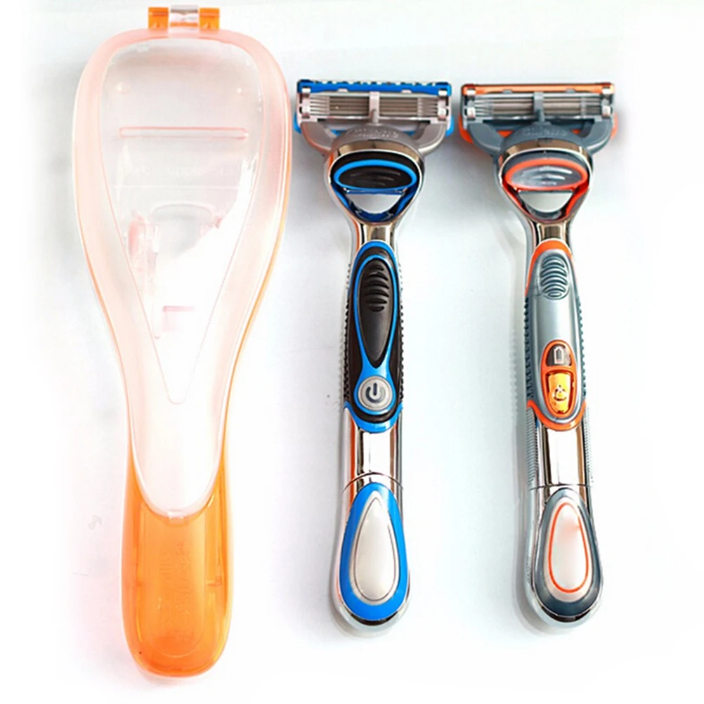 

1 PC Portable Blue Travel Portable Men's Razor Blades Holder Box Shaver Holder Box Case High Quality