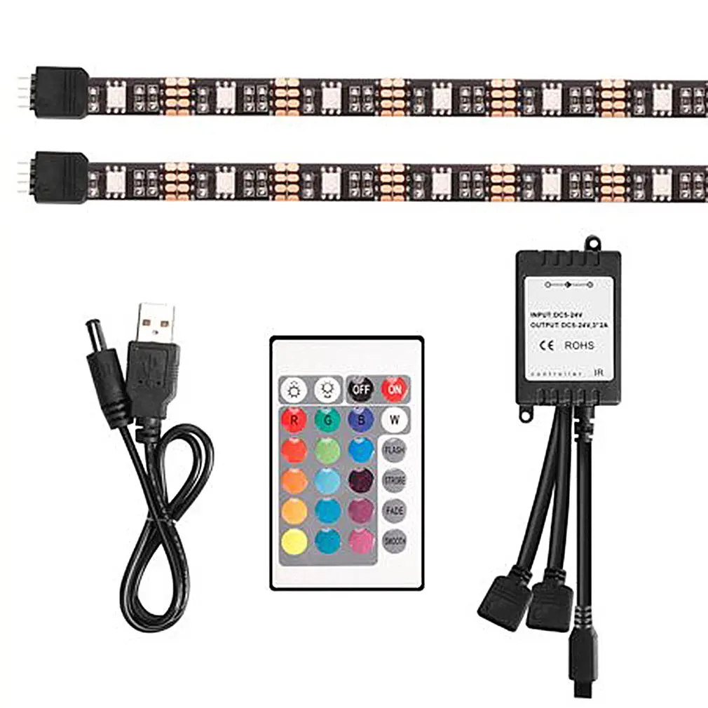 

Светодиодная лента, 2 цвета, с пультом ДУ