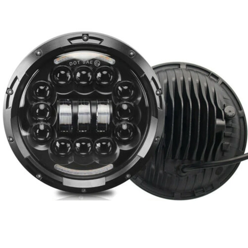 7 дюймовый круглый светодиодный головной светильник сигнала поворота DRL лампа