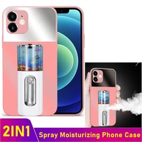 soft spray phone case for iphone 7 8 xs 12 11 pro max xr moisturizing women makeup cover for huawei p30 p40 mate 40 30 pro nove