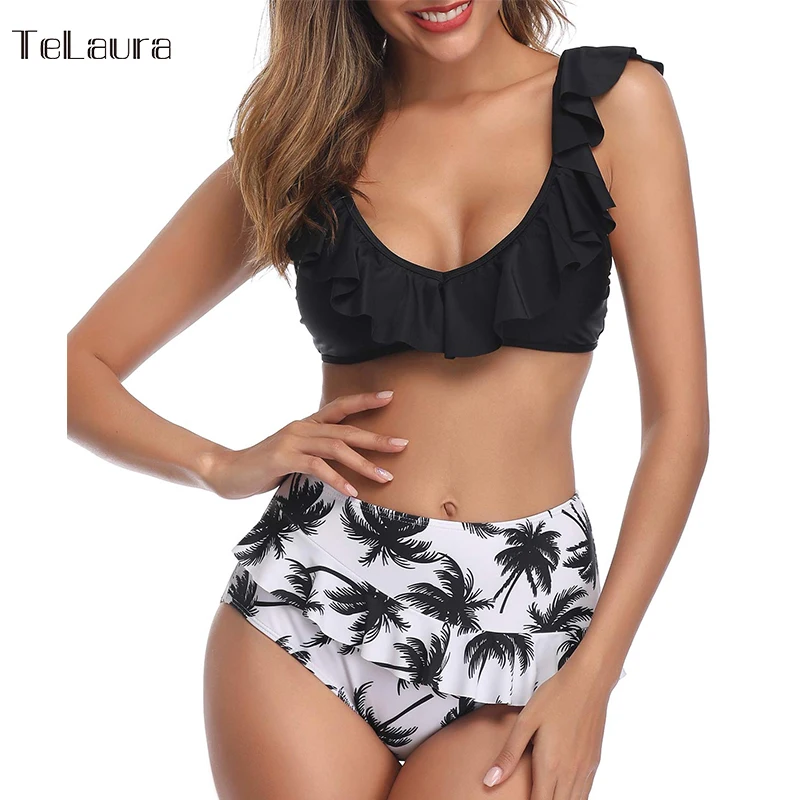 2020 сексуальный купальник бикини с высокой талией женский пуш ап для женщин